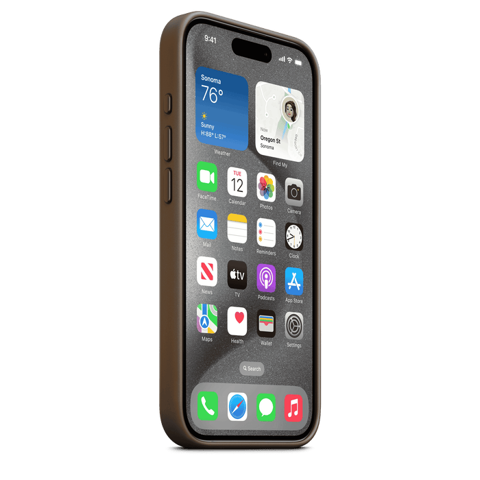 iPhone 15 Pro FineWoven Case with MagSafe - Taupe