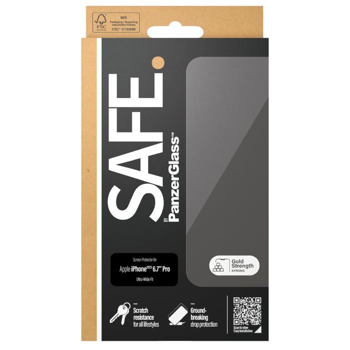 ฟิล์มกันรอยแบบใส iPhone 15 Pro Max Safe Ultra Wide