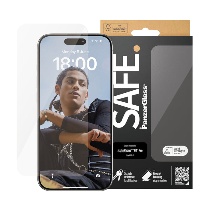 ฟิล์มกันรอยแบบใส iPhone 15 Pro Series Safe Ultra Wide