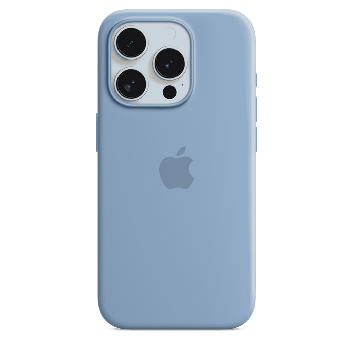 iPhone 15 Pro Silicone Case with MagSafe - Winter Blue