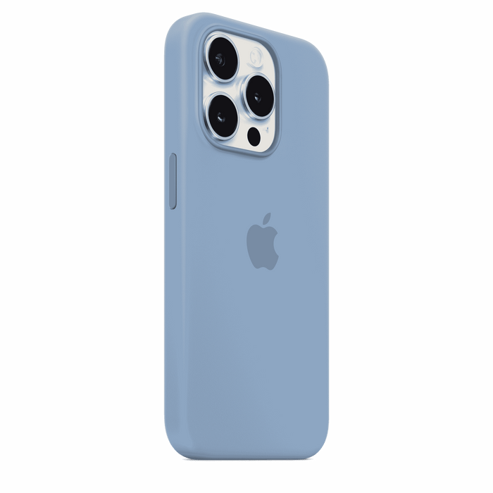 iPhone 15 Pro Silicone Case with MagSafe - Winter Blue