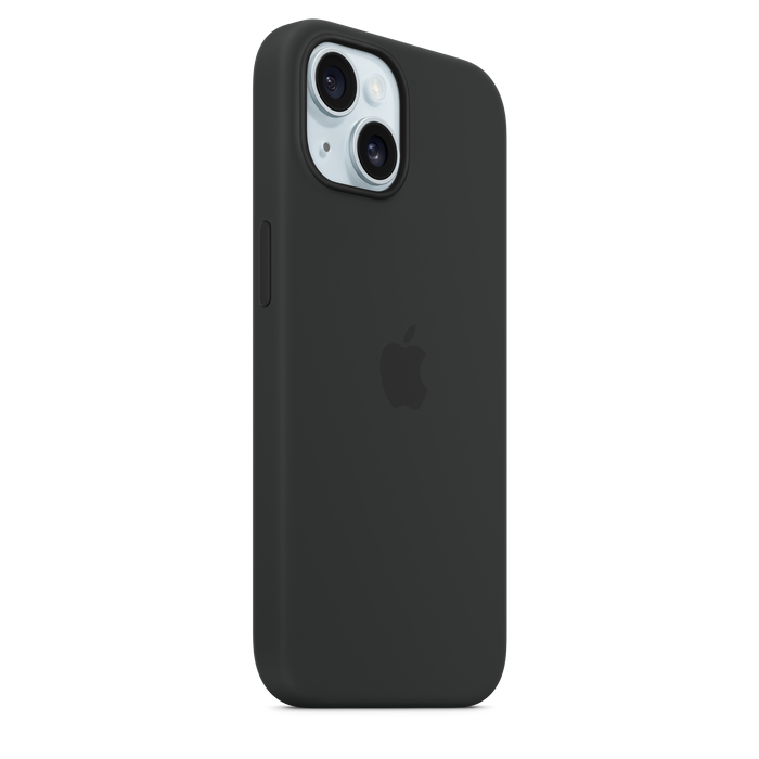 iPhone 15 Silicone Case with MagSafe - Black