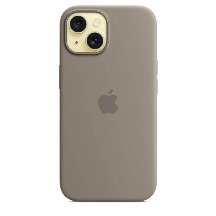 iPhone 15 Silicone Case with MagSafe - Clay