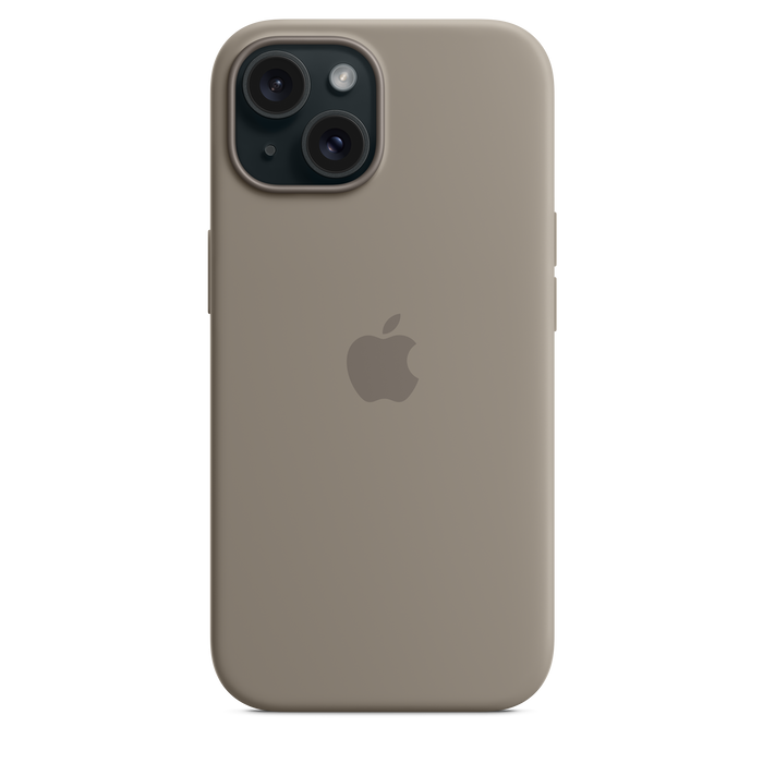 iPhone 15 Silicone Case with MagSafe - Clay