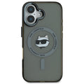 เคสไอโฟน Choupette Head รองรับ MagSafe สำหรับ iPhone 16 Plus สี Black จากแบรนด์ KARL LAGERFELD