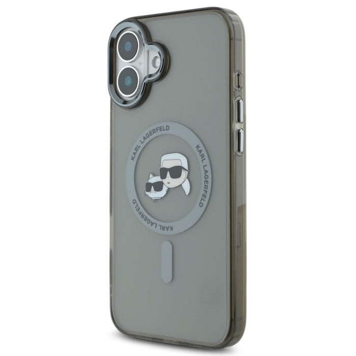 เคสกันกระแทก iPhone 16 Plus Karl Karl-Choupette Head รองรับ MagSafe สี Black