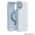 เคสกันกระแทก iPhone 16 Plus Magnetic Silicone รองรับ MagSafe สี Light Blue
