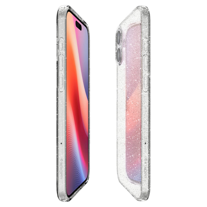 เคสกันกระแทก iPhone 16 Plus Spigen Liquid Crystal Glitter สี Crystal Clear