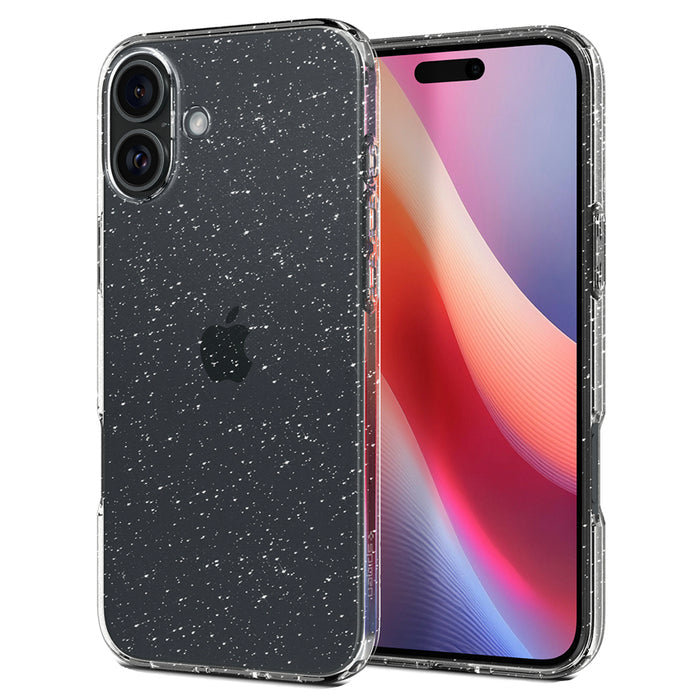 เคสกันกระแทก iPhone 16 Plus Spigen Liquid Crystal Glitter สี Crystal Clear