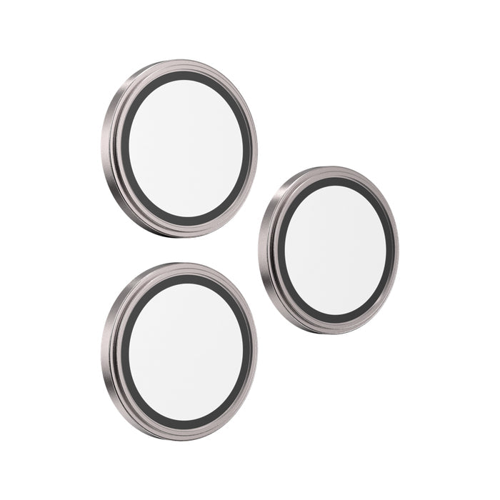 ฟิล์มกระจกป้องกันเลนส์ Camera Rings สำหรับ iPhone 16 Pro / 16 Pro Max สี Natural Titanium กันรอยขีดข่วน แบรนด์ ZAGG