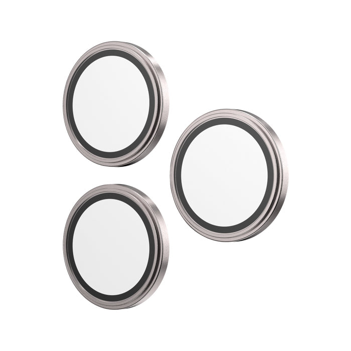 ฟิล์มกระจกป้องกันเลนส์ Camera Rings สำหรับ iPhone 16 Pro / 16 Pro Max สี Natural Titanium กันแสงสะท้อน แบรนด์ ZAGG