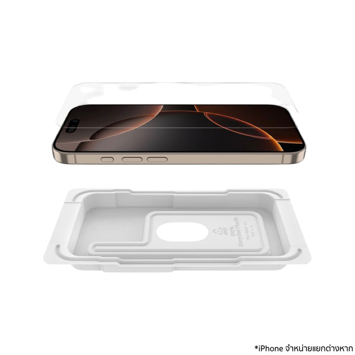 ฟิล์มกระจก iPhone 16 Pro Belkin Screenforce InvisiGlass Treated