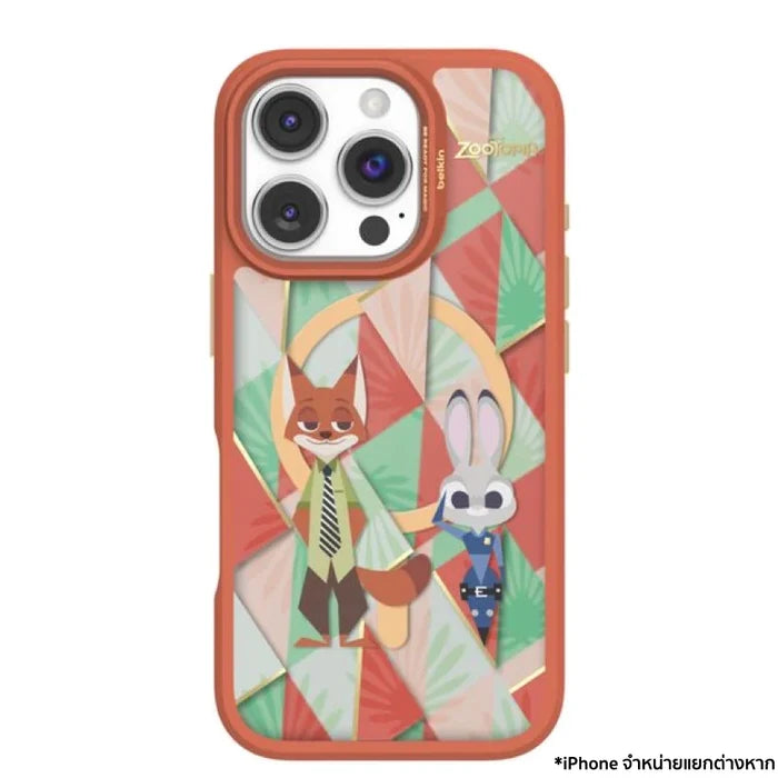 เคสกันกระแทก iPhone 16 Pro Belkin Sheerforce ลาย Zootopia รองรับ MagSafe