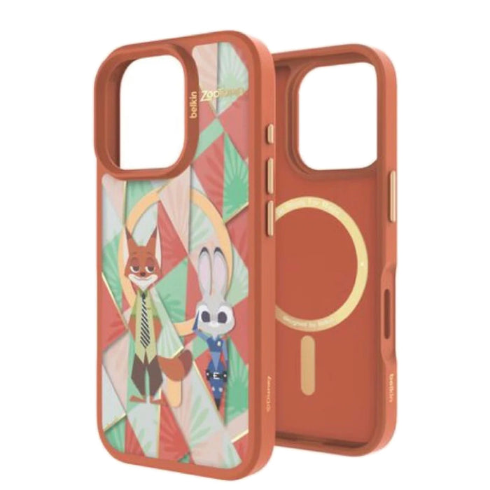 เคสกันกระแทก iPhone 16 Pro Belkin Sheerforce ลาย Zootopia รองรับ MagSafe