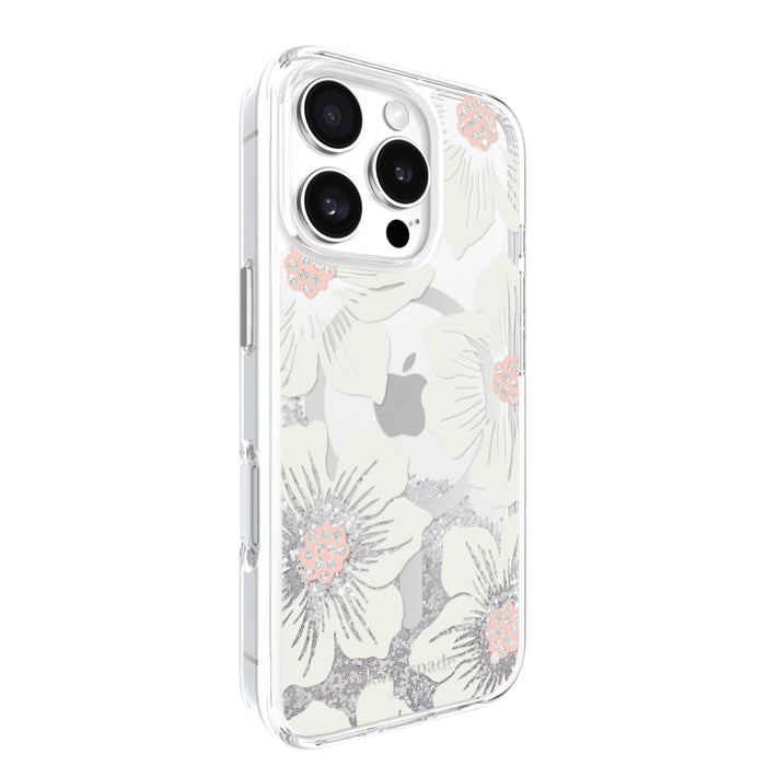 เคสกันกระแทก iPhone 16 Pro Kate Spade Liquid Glitter MagSafe สี Hollyhock