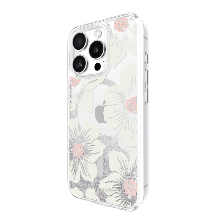 เคสกันกระแทก iPhone 16 Pro Kate Spade Liquid Glitter MagSafe สี Hollyhock