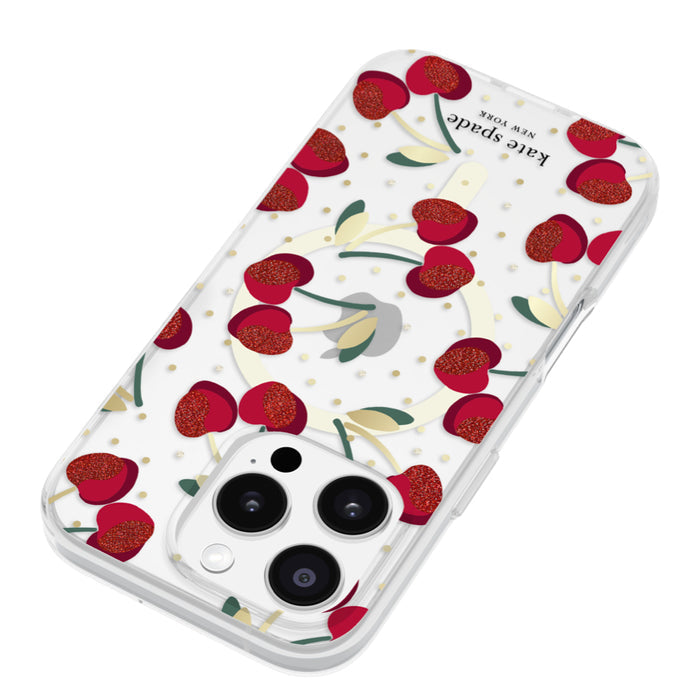 เคสกันกระแทก iPhone 16 Pro Kate Spade Prints MagSafe ลาย Cherry Dot