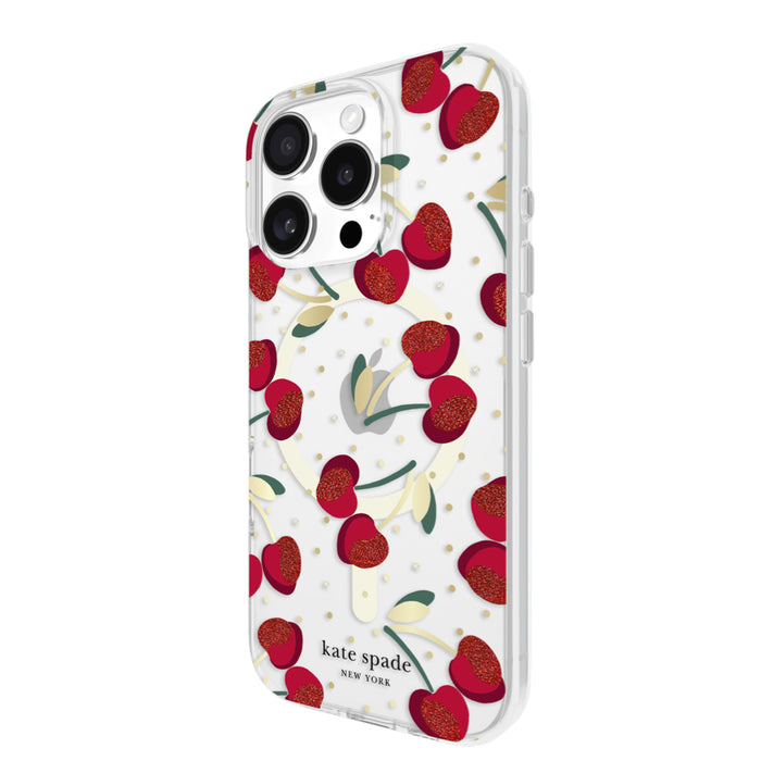 เคสกันกระแทก iPhone 16 Pro Kate Spade Prints MagSafe ลาย Cherry Dot