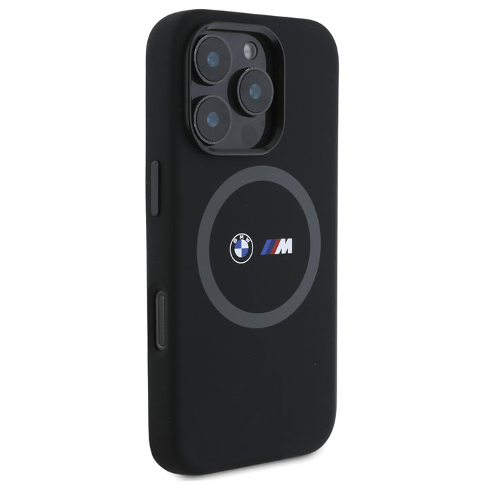 iPhone 16 Pro Max เคสซิลิโคน Bmw M MagSafe Liquid Silicone สี Black