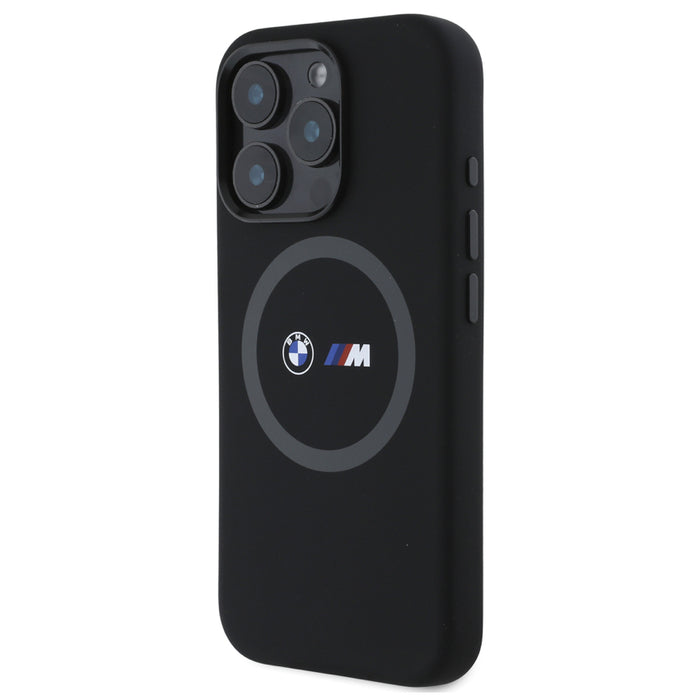 iPhone 16 Pro Max เคสซิลิโคน Bmw M MagSafe Liquid Silicone สี Black