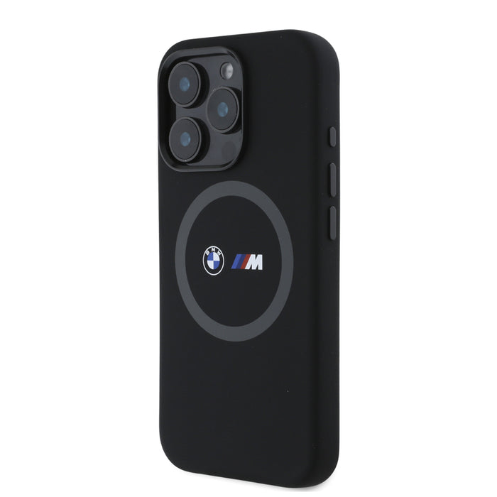 iPhone 16 Pro Max เคสซิลิโคน Bmw M MagSafe Liquid Silicone สี Black