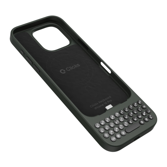 เคสพร้อมคีย์บอร์ด สำหรับ iPhone 16 Pro Max สี Onyx