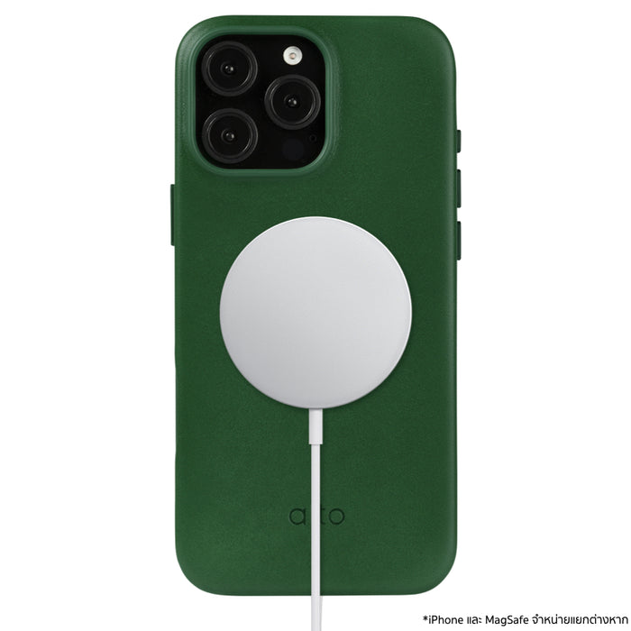 เคสกันกระแทก iPhone 16 Pro Max Alto Clop Leather Magnetic สี Forest