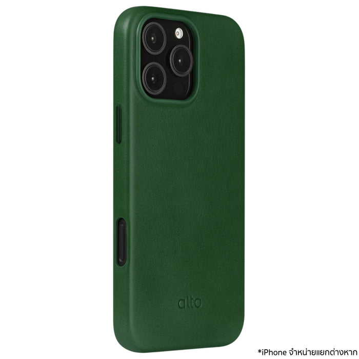 เคสกันกระแทก iPhone 16 Pro Max Alto Clop Leather Magnetic สี Forest