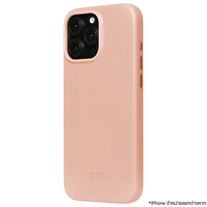 เคสกันกระแทก iPhone 16 Pro Max Alto Clop Leather Magnetic สี Pink