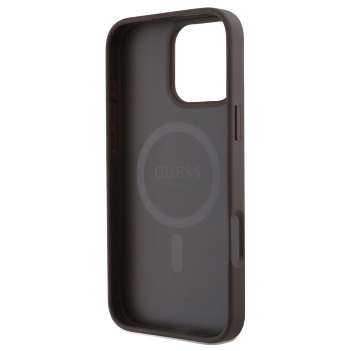 เคส iPhone 16 Pro Max Guess PU 4G Small 4G HC MagSafe สี Brown