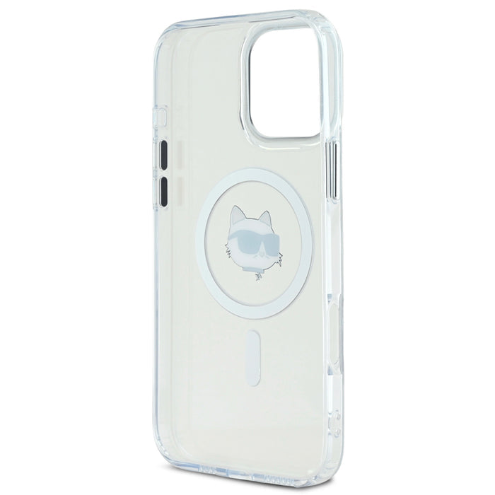 เคสกันกระแทก iPhone 16 Pro Max Karl Choupette Head รองรับ MagSafe สี White
