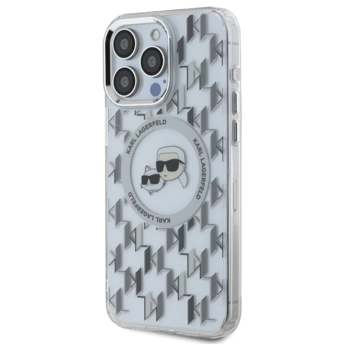 เคสกันกระแทก iPhone 16 Pro Max Karl Karl-Choupette Head รองรับ MagSafe สี Transparent