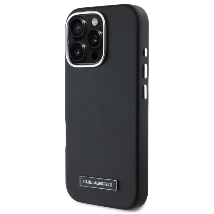 เคสกันกระแทก iPhone 16 Pro Max Karl MagSafe PU Full Wrapped สี Black