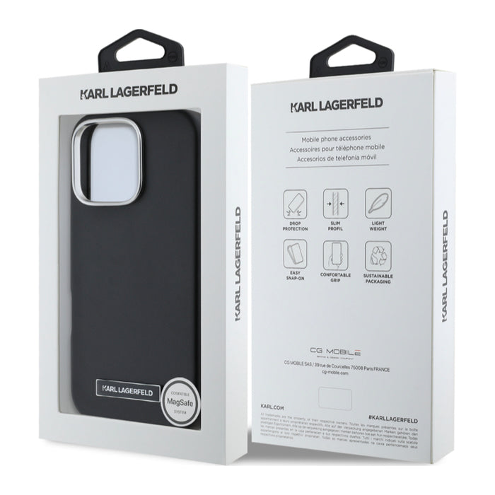 เคสกันกระแทก iPhone 16 Pro Max Karl MagSafe PU Full Wrapped สี Black