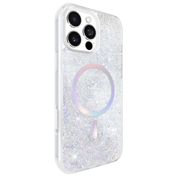 เคสกันกระแทก iPhone 16 Pro Max Kate Spade Liquid Glitter MagSafe สี Opal Iridescent