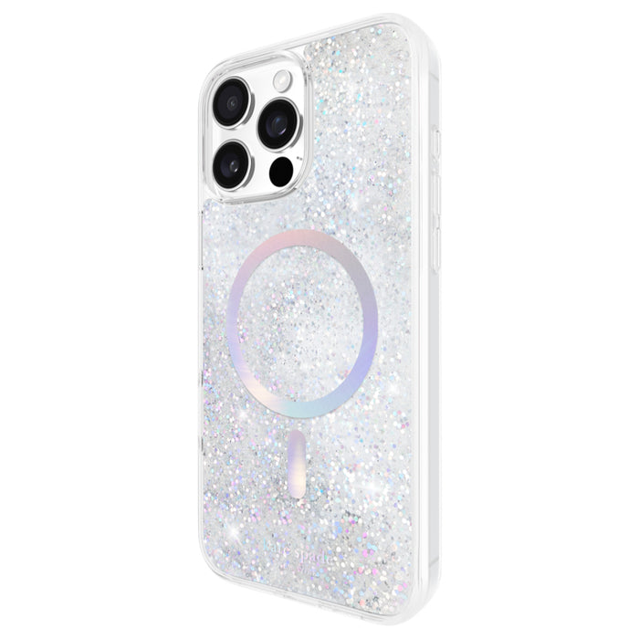 เคสกันกระแทก iPhone 16 Pro Max Kate Spade Liquid Glitter MagSafe สี Opal Iridescent