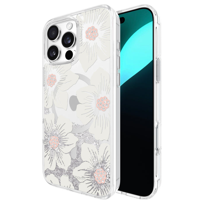 เคสกันกระแทก iPhone 16 Pro Max Kate Spade Liquid Glitter MagSafe สี Opal Iridescent