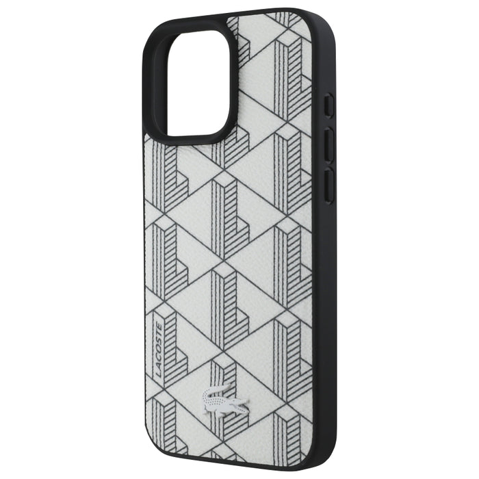 เคสกันกระแทก iPhone 16 Pro Max Lacoste MagSafe Hard Case PVC Monogram สี Farine