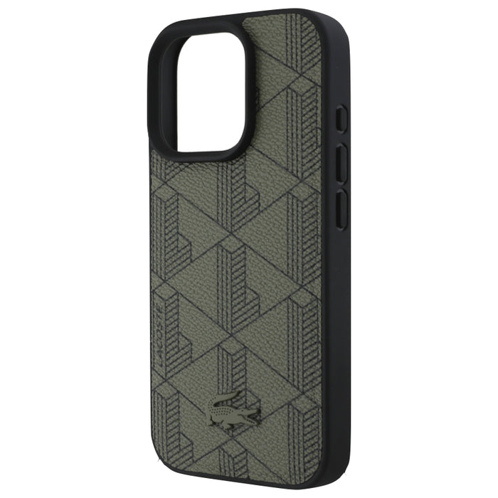 เคสกันกระแทก iPhone 16 Pro Max Lacoste MagSafe Hard Case PVC Monogram สี Khaki