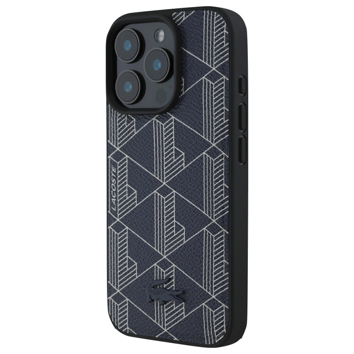 เคสกันกระแทก iPhone 16 Pro Max Lacoste MagSafe Hard Case PVC Monogram สี Navy