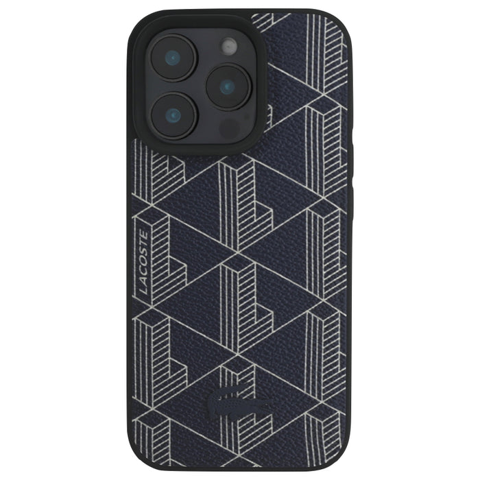 เคสกันกระแทก iPhone 16 Pro Max Lacoste MagSafe Hard Case PVC Monogram สี Navy