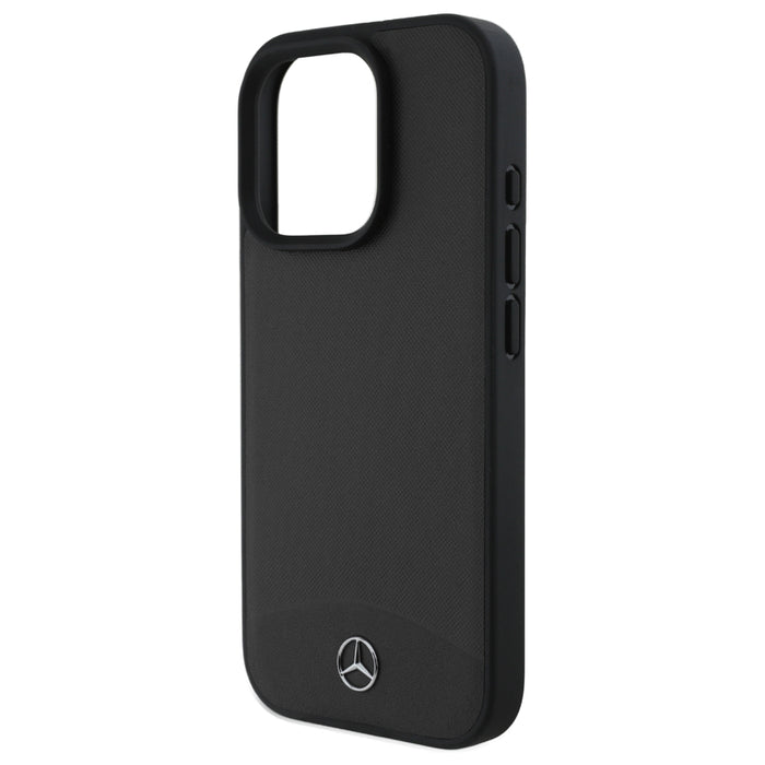 เคสกันกระแทก iPhone 16 Pro Max Mercedes Benz Textured and Plain Leather MagSafe สี Black