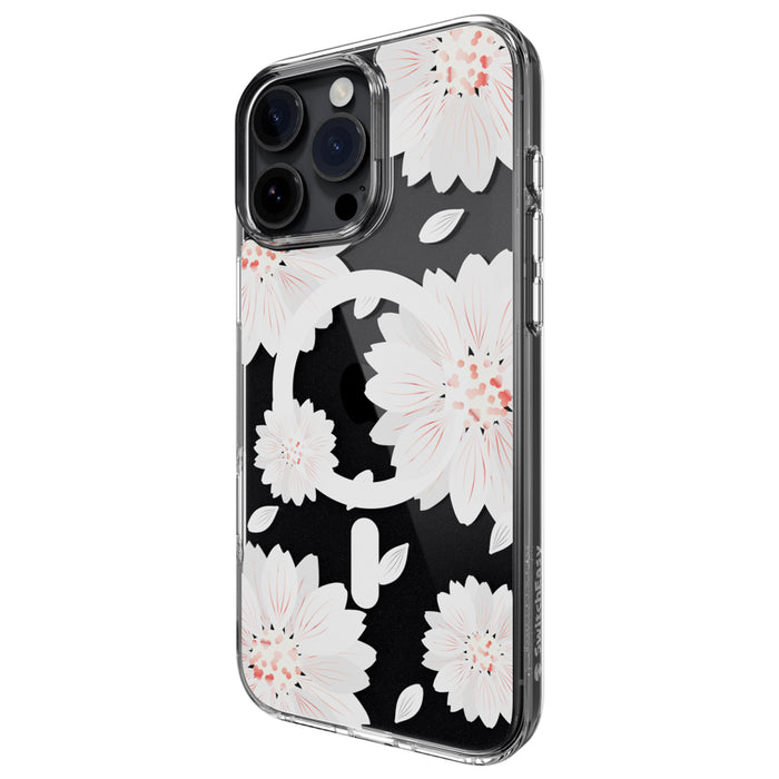 เคสกันกระแทก iPhone 16 Pro Max Switcheasy Pattern รองรับ MagSafe สี White Flower