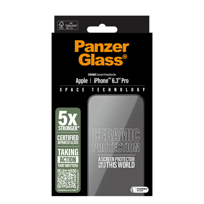 ฟิล์มกระจก iPhone 16 Pro Panzerglass Ultra Wide Fit Ceramic