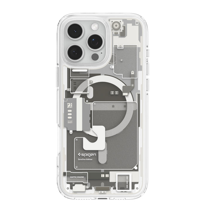 เคสกันกระแทก iPhone 16 Pro Spigen Ultra Hybrid Magfit สี Zero One Natural Titanium