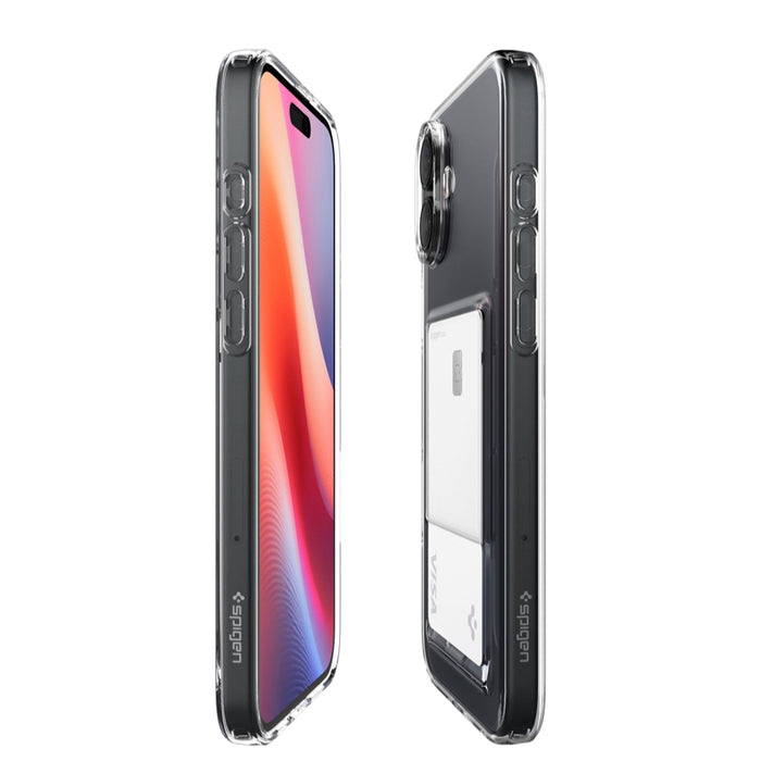 เคสกันกระแทก iPhone 16 Spigen Crystal Slot สี Crystal Clear