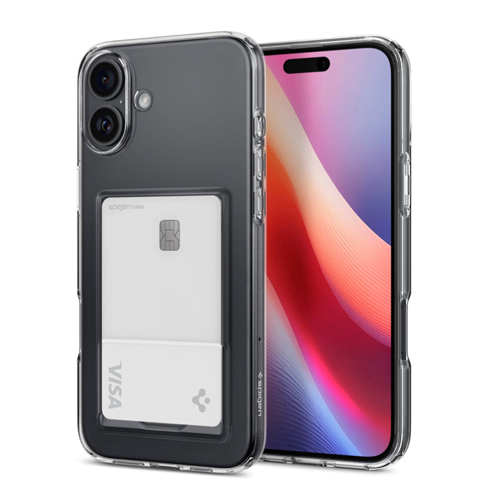 เคสกันกระแทก iPhone 16 Spigen Crystal Slot สี Crystal Clear