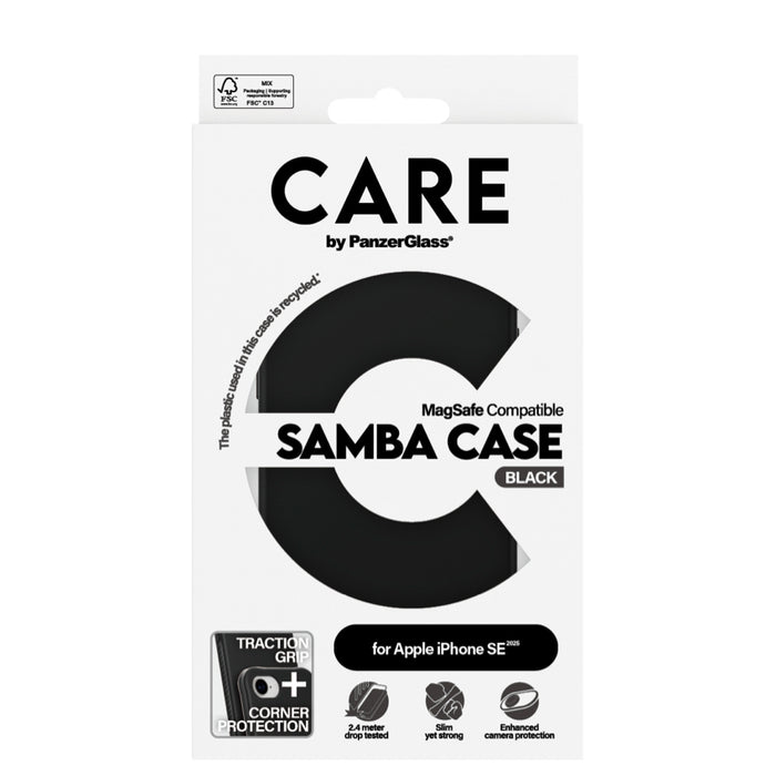 เคสกันกระแทก iPhone 16e Care Fashionable Samba Magsafe สี Black
