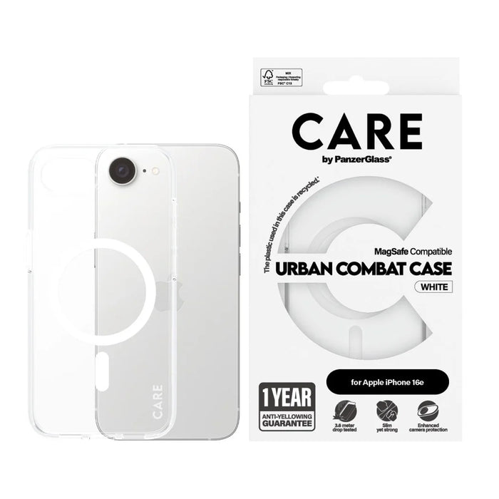 เคสกันกระแทก iPhone 16e Care Flagship Urban Combat Magsafe สี Transparent