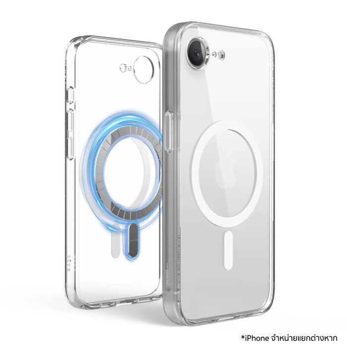 elago Magnetic Hybrid Case for iPhone 16e and 17e Clear
